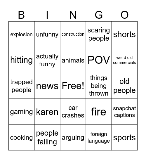 YLYL BINGO Card