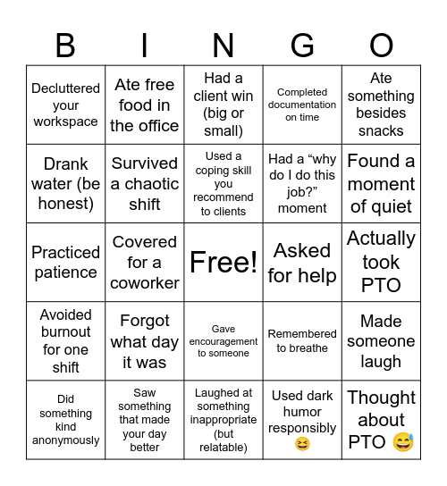 Spring Bingo Card