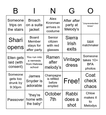 JM 2026 Purim Ball Bingo Card