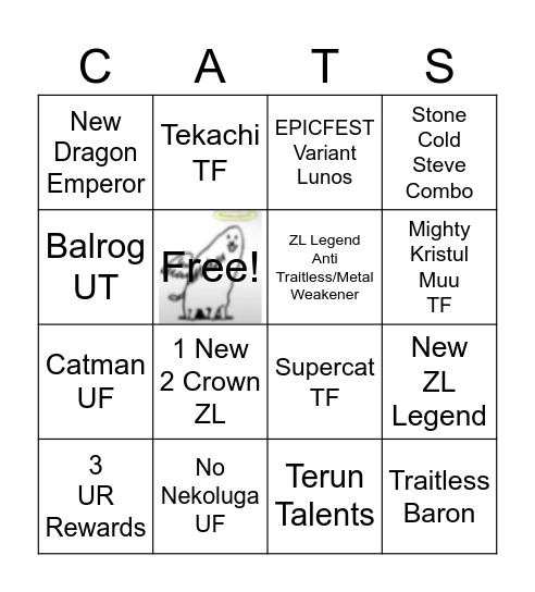 BC 15.3 Update Bingo Card