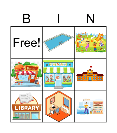 HERE AND THERE Bingo Card