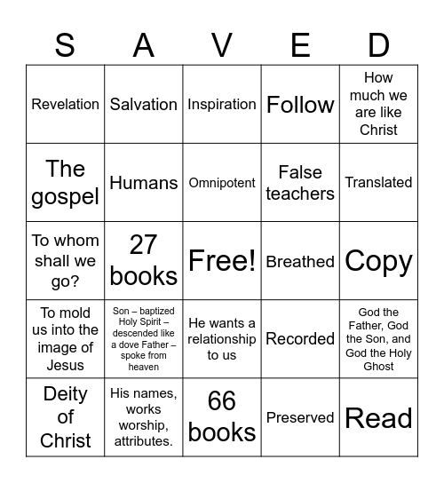 Review of Continue Lessons 1-5 Bingo Card