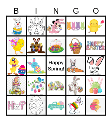 Spring Holiday Bingo Card