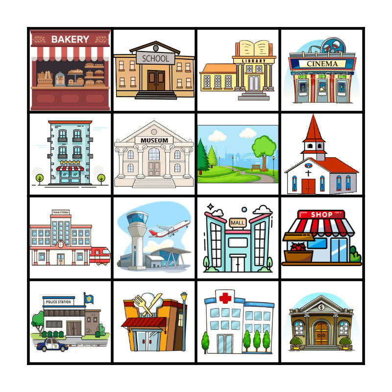 La ville Bingo Card