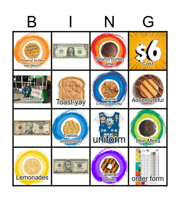 Girl Scout Cookies! Bingo Card