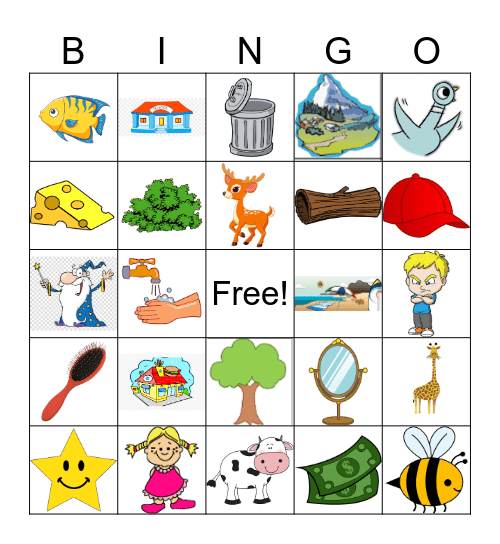 Noun Bingo! Bingo Card