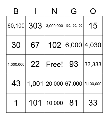 ASL CLUB (APR 1)- NUMBER (PART 2) Bingo Card