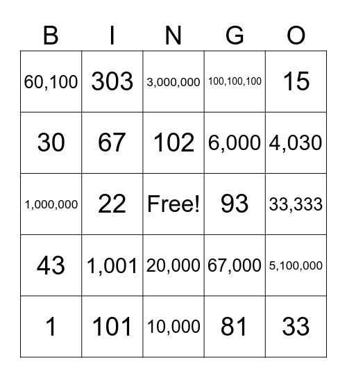 ASL CLUB (APR 1)- NUMBER (PART 2) Bingo Card