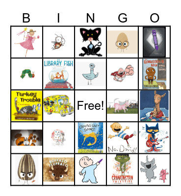 BOOK CHARACTERS Bingo Card