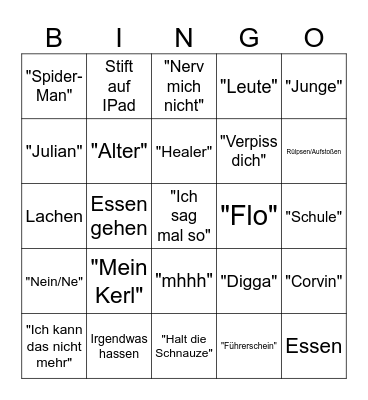 Linde Bingo Card