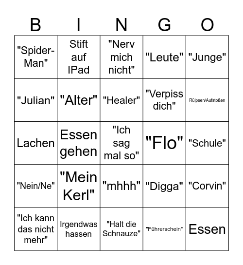 Linde Bingo Card
