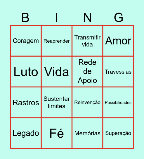 Bingo de Páscoa - Grupo Cuidando de Quem Cuida Bingo Card