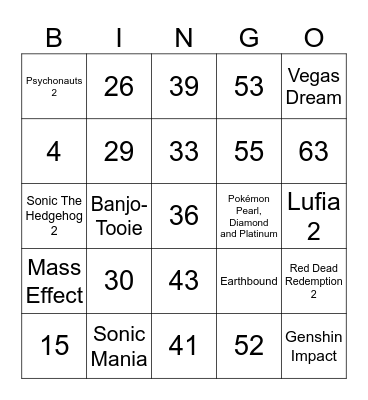 Turtle's GAMBLING Bingo [Round 1] Bingo Card