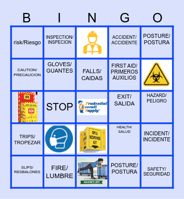 Riverside Safety Bingo Card