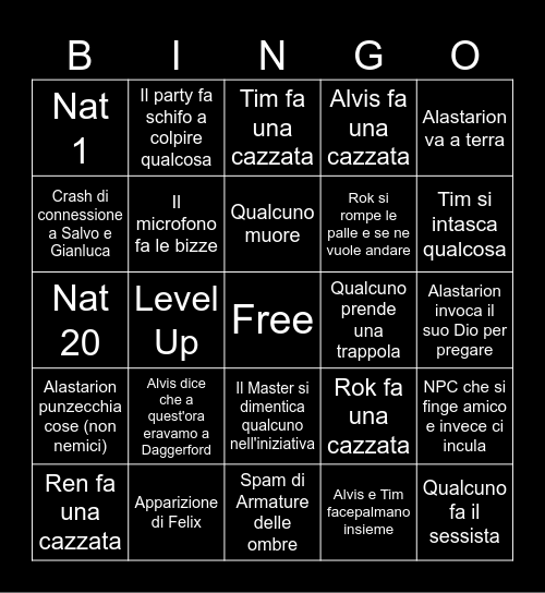 BORAVINGO Bingo Card