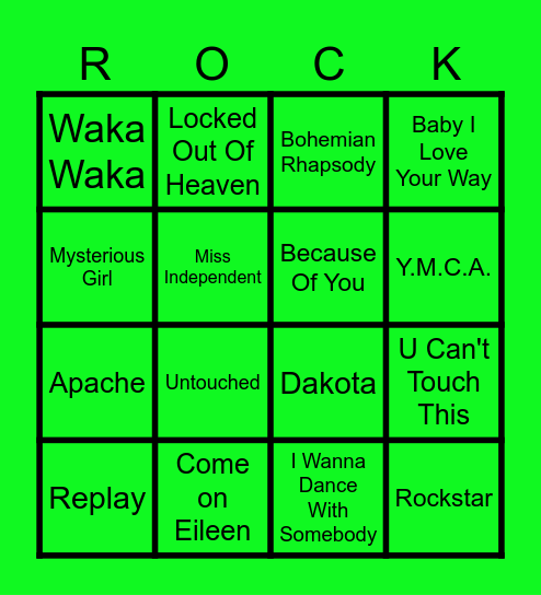 Beats N Bingo 11 (Round 2) Bingo Card
