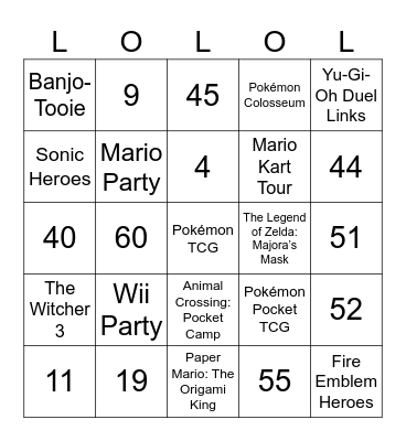 Lemmy Round 2 (Gambling Bingo) Bingo Card