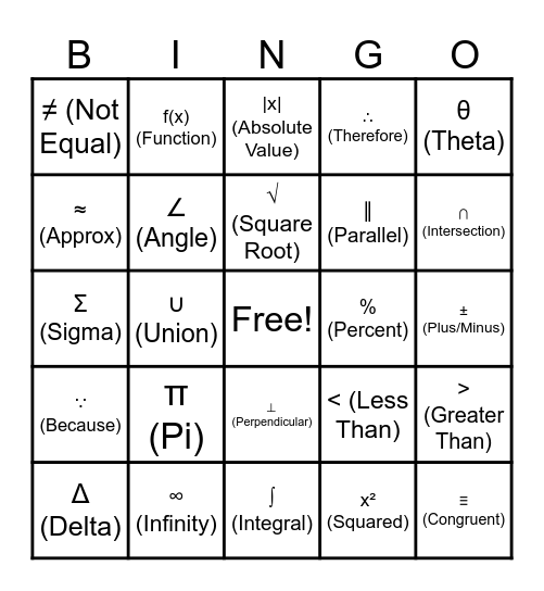 TSI Academy Bingo! Bingo Card