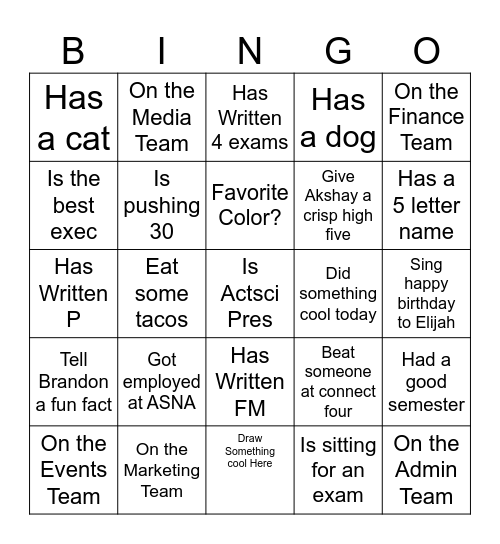 Fill 5 Rows For a Raffle Ticket Bingo Card