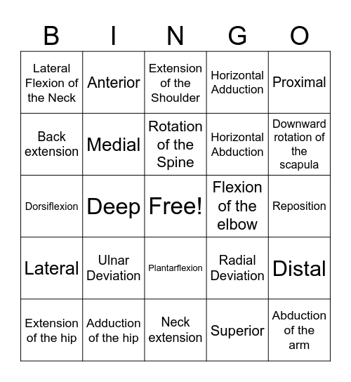 Get Into It Bingo Card