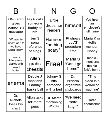 EIC BINGO Card