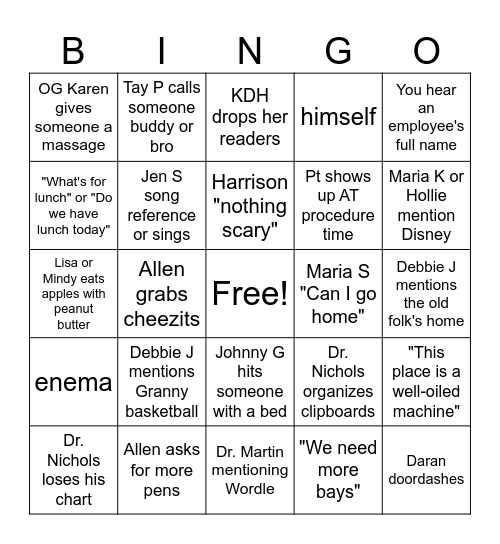 EIC BINGO Card
