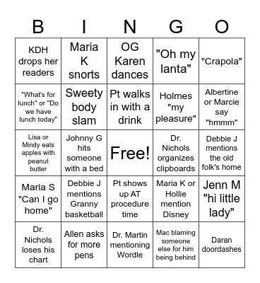 EIC BINGO Card