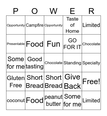 COOKIE TIME IS HERE! Bingo Card