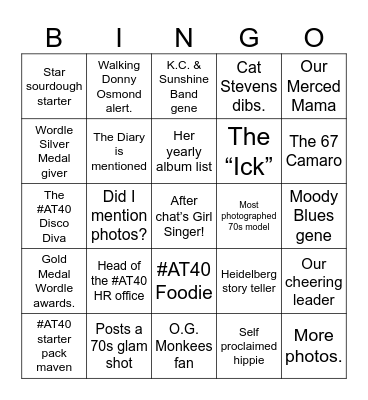 Ollie’s Birthday Bingo Card