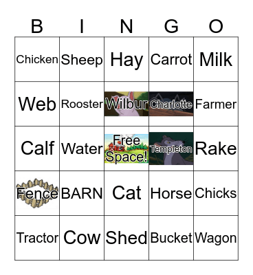 Farm Bingo Card