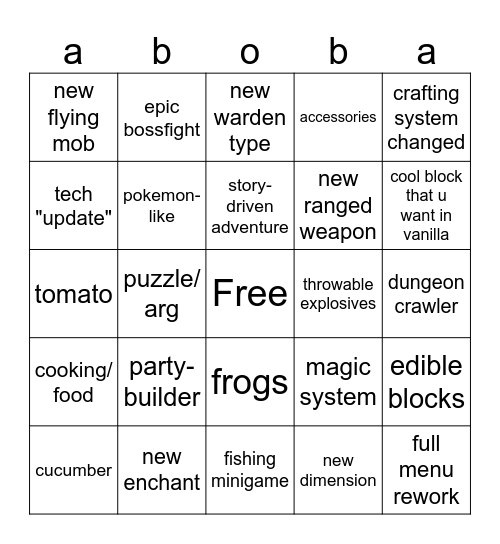 mc2026 1st april Bingo Card