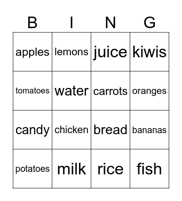 Bingo Card