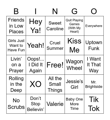 Spelling Bee Bingo Card