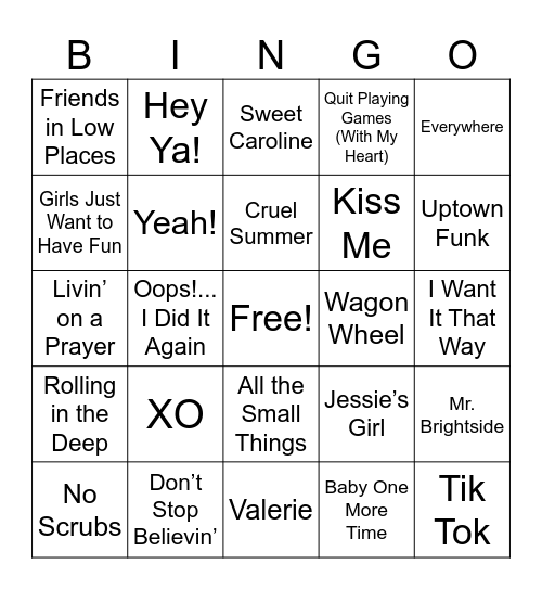 Spelling Bee Bingo Card
