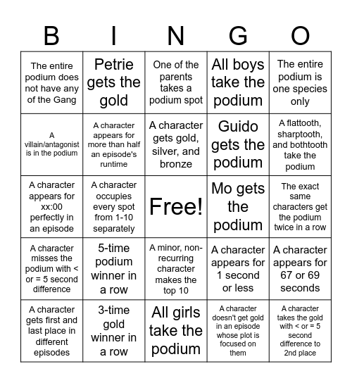 Screen Time Experiment - TV Series Bingo Card