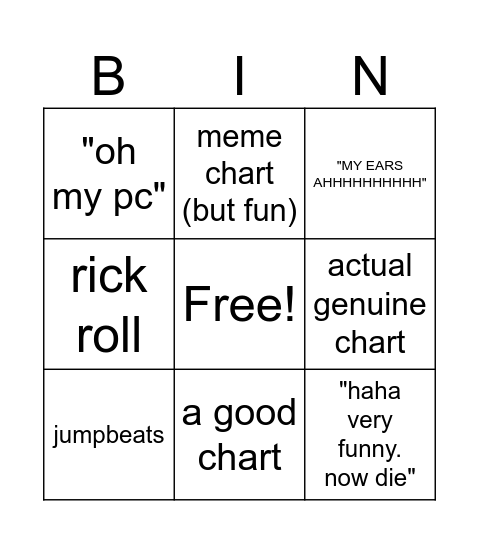 APRIL FOOLS HAHAHAHAHAHAHAHAHAHAHAHAHAHAHA Bingo Card