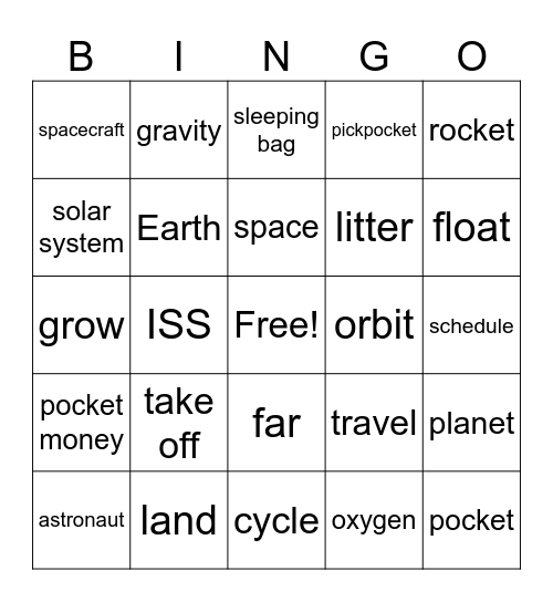 Look 6 Bingo Card