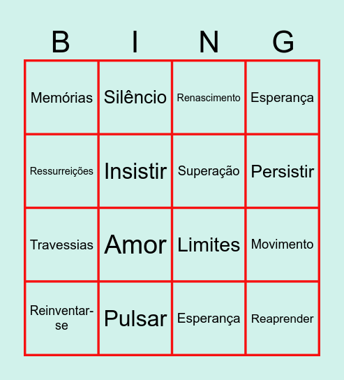 Bingo de Páscoa - Cuidando de Quem Cuida Bingo Card