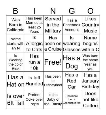 Getting to know your Pickleball Friends Bingo Card