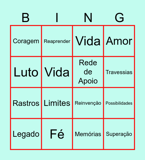 Bingo de Páscoa - Cuidando de Quem Cuida Bingo Card