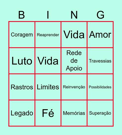 Bingo de Páscoa - Cuidando de Quem Cuida Bingo Card