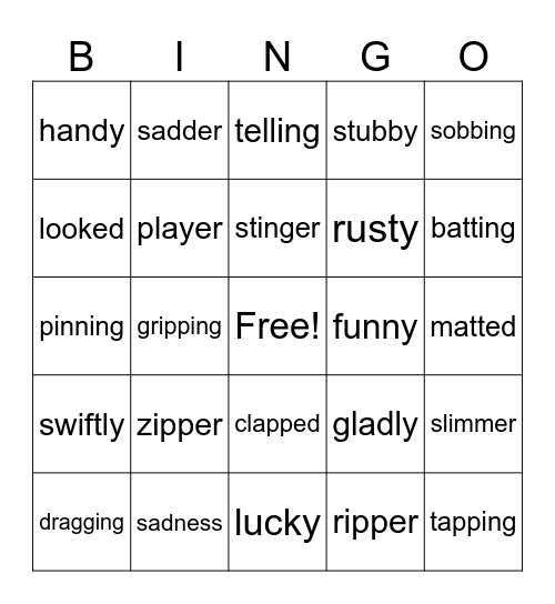 Doubling Rule 1-1-1 Bingo Card