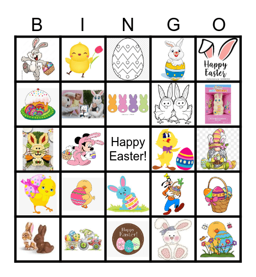 Spring Holiday Bingo Card