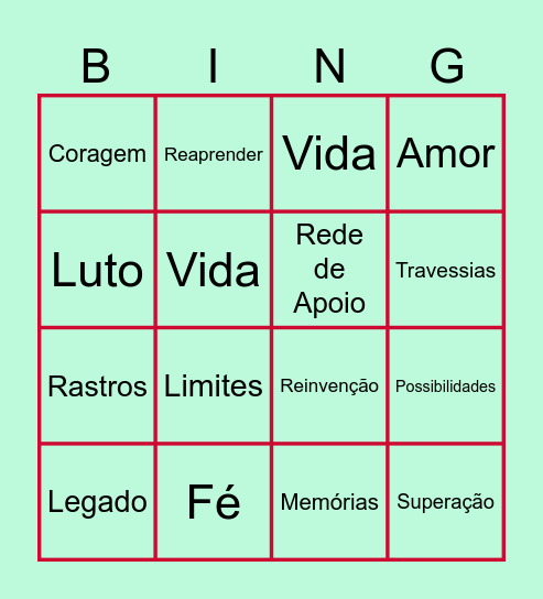Bingo de Páscoa - Cuidando de Quem Cuida Bingo Card