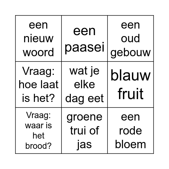 Maak een foto van ..... Bingo Card