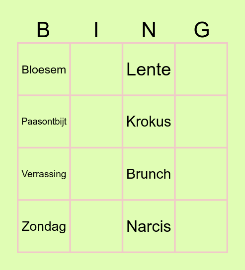 ParenBingo Card