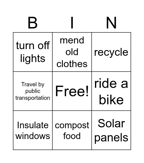 Soph 1 Bingo Card