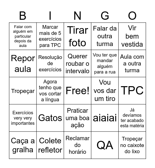 CrisCris BINGO Card