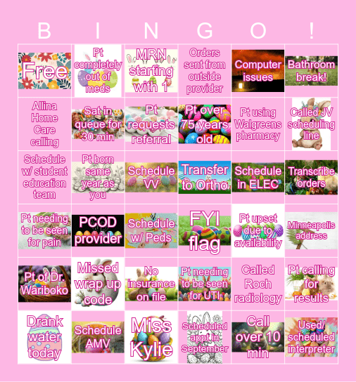 Bingo 4/2/2026 Bingo Card