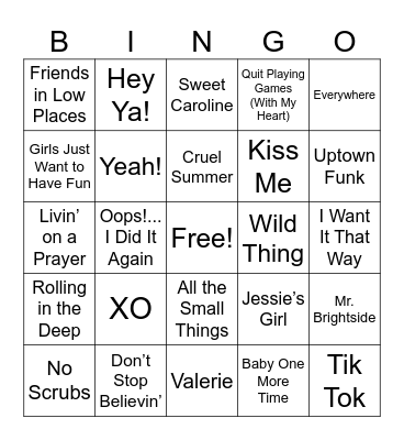 Spelling Bee Bingo Card